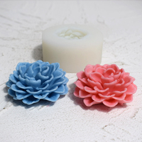 Moule en silicone personnalisé en forme de fleur d'hibiscus pour bougies, savon, bouquet, décoration, réutilisable, antiadhésif, résistant à la chaleur, sac OPP