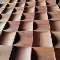 Vente en gros Panneau de bois pour mur intérieur 3d Panneaux muraux en bois inégaux épais personnalisés