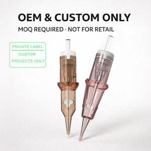 Agujas de Cartucho PMU Personalizadas OEM/ODM, Etiqueta Privada, Cartucho de Maquillaje Permanente Personalizado, Aguja de Cartucho PMU de Marca Privada - Product Image 1