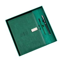 Carnet à feuilles mobiles en similicuir personnalisé Yichen NT070, coffret cadeau d'affaires, 180x235mm, 96 pièces