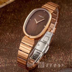 Montre à Quartz de Luxe Tendance, Cadran Petit Personnalisé, Bracelet en Acier Inoxydable, Montre-Bracelet Vintage Ovale pour <span class=keywords><strong>Femme</strong></span> - Product Image 1
