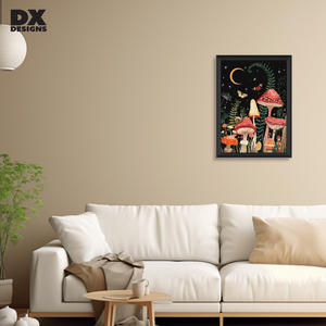 DX Designs <span class=keywords><strong>Cartoon</strong></span> Pilze Bild 3d Diamant malerei mit Kristall - Product Image 1