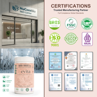 Collagène en peptides micro-molécules 500Da, acide hyaluronique, gommes à mâcher à haute perméabilité, glycine, production de cellules cutanées, produits de beauté