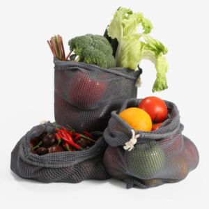 Tas jaring buah katun tas jala ramah lingkungan tas serut jaring belanja Supermarket - Product Image 1