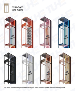 Hui chuang Fabrik preis 400kg Luxus Traction Home Elevator Lift Edelstahl 2 3 4 Stop Passenger Elevator - Product Image 2