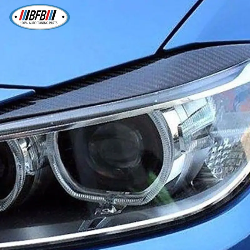 Palpebra della lampada anteriore delle sopracciglia del faro anteriore in fibra di carbonio a secco per BMW F82 M4 2014up