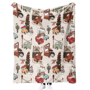 Giá Rẻ Bán Buôn Giáng Sinh Phim Hoạt Hình Trẻ Em Bé Chăn Tùy Chỉnh In Ấn Nhà Bộ Đồ Giường Ném Chăn Du Lịch Chăn - Product Image 5