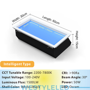 Artificiale LED lucernario cielo blu soffitto virtuale luce solare naturale LED simulatore 3060 moderno pannello sano lucernario - Product Image 3