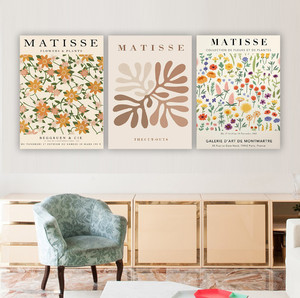 Decoración de Pared para el Hogar, Póster de Flores Abstractas de <span class=keywords><strong>Matisse</strong></span>, Impresión en Lienzo, Cuadro de Arte para Decoración de Sala de Estar Moderna - Product Image 3