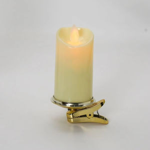 Support de bougie LED en plastique pour sapin de Noël, à clipser, avec effet de flamme vacillante et pinces amovibles - Product Image 4