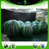 Ballon publicitaire géant gonflable en forme de pastèque, idéal pour l'extérieur, la publicité et la décoration de fêtes estivales à la piscine - Vente chaude