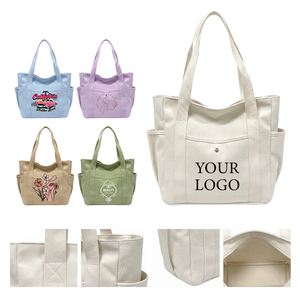 <span class=keywords><strong>Sac</strong></span> à <span class=keywords><strong>bandoulière</strong></span> en <span class=keywords><strong>toile</strong></span> réutilisable décontracté à grande capacité avec logo imprimé personnalisé, <span class=keywords><strong>sac</strong></span> de plage en coton avec poche extérieure et latérale - Product Image 2
