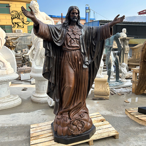 Estatua <span class=keywords><strong>de</strong></span> Bronce <span class=keywords><strong>de</strong></span> <span class=keywords><strong>Cristo</strong></span> Redentor Católica para Exteriores BLVE, Escultura <span class=keywords><strong>de</strong></span> Jesús <span class=keywords><strong>de</strong></span> Tamaño Real con Brazos Abiertos y Base <span class=keywords><strong>de</strong></span> Mármol - Product Image 3