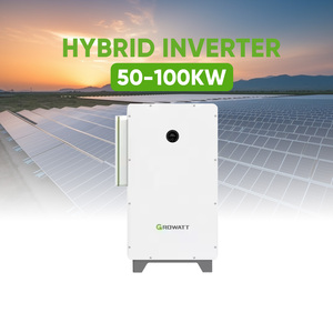 Growatt 50kW 75kW 63kW ハイブリッドソーラーインバーター 業務用 三相 高効率 MPPT バッテリー蓄電システム 100kW - Product Image 1