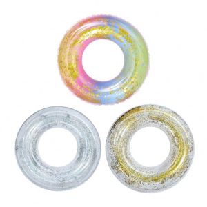 Bouée de natation gonflable épaissie avec flotteurs sous les aisselles et paillettes, pour la plage et la piscine, pour adultes et enfants, sports nautiques, en promotion, sûre, en stock - Product Image 1