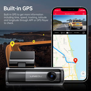 LINGDU LD06 Sony415 Dashcam 5K com 5G WiFi Controle de Voz GPS Integrado 24H Monitor de Estacionamento <span class=keywords><strong>Bluetooth</strong></span> 4K Frente e Traseira Dash Cam - Product Image 6