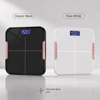 Báscula Inteligente de Grasa Corporal de Alta Precisión Profesional, Báscula Digital Bluetooth para Baño, Monitor de Composición Corporal con Pantalla LCD y Aplicación