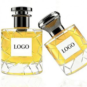 Botella de Perfume de Vidrio Transparente de Alta Calidad, 50ml 100ml, con Pulverizador, Impresión de Pantalla y Logotipo Personalizado - Product Image 1
