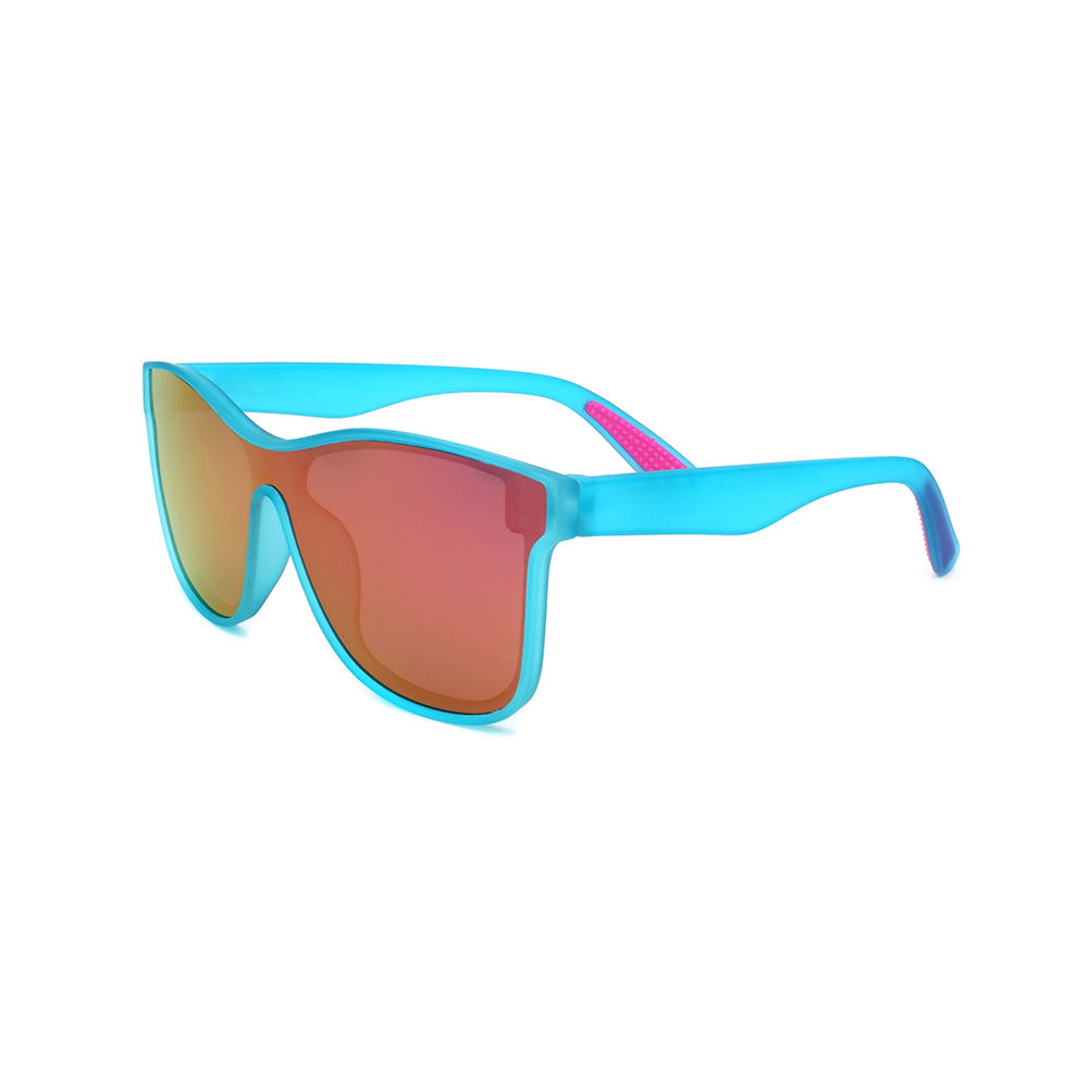 Ready Stock High Quality BPA Free PC Frame One Piece Mirrored UV400 Polarized Women Sunglasses Men Shades