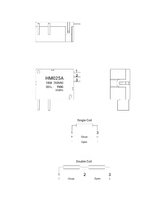 Relay Solid State Miniatur HM025A 100A 250VAC 9/12VDC untuk Meteran Watt-jam, Laris Terjual