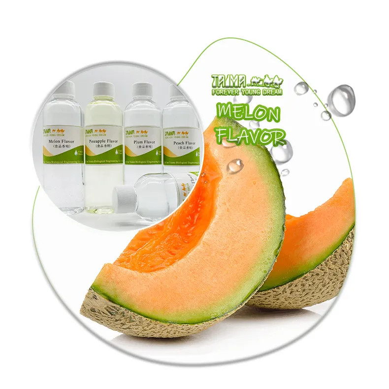 Campioni gratuiti di fabbrica ISO ordine all'ingrosso melone essenza di aromi di frutta concentrato sapore e fragranza