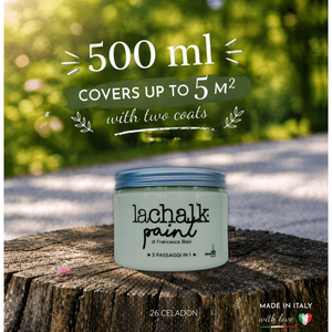 26 CELADON 500 ml LaChalk the evolution of <b>chalk</b> paint Where <b>chalk</b> meets resin: Hybrid <b>Chalk</b> Resin Paint made in Italy - Product Image 2