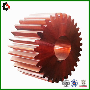 Engrenage droit de grande taille fourni par l'usine, en acier forgé non standard, pour l'entraînement des fours rotatifs dans les machines minières et cimentières - Product Image 4