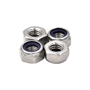 Din985 locknuts Assortment Kit M3 M4 M5 M6 M8 M10 M12 140 cái Metric Nylon chèn Nuts Set 304 thép không gỉ - Product Image 1