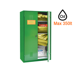 Armoire de sécurité Carvel 730x400x1600mm avec matériau absorbant les produits chimiques, 350lt - Product Image 1