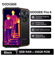 Téléphone robuste DOOGEE Fire 6, processeur octa-core, écran 6,5 pouces 90 Hz, CDMA LTE, 16 Go de RAM, 256 Go de ROM, appareil photo principal IA 50 MP, 10400 mAh/18 W, Android 14