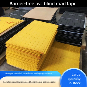 Dalles de pavage tactiles Duonik en <span class=keywords><strong>PVC</strong></span> 8 mm, imperméables et résistantes à l'humidité, antidérapantes, 120*60 cm, pour gares - Product Image 2