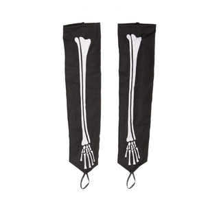 Mangas de tela elástica de 40 cm con diseño de huesos de esqueleto - Product Image 1