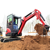 Mini-excavatrice compacte haute performance pour moteur, garantie 1 an, machine de terrassement polyvalente avec accessoires pour la construction