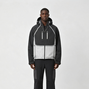 Sudaderas con Capucha Reflectantes Personalizadas al por Mayor para Hombre, Sudadera con Capucha Resistente al Agua, Sudadera con Capucha con Cierre Completo para Hombre, Sudadera con Capucha Essence, Sudaderas con Capucha y Pantalones Deportivos - Product Image 2