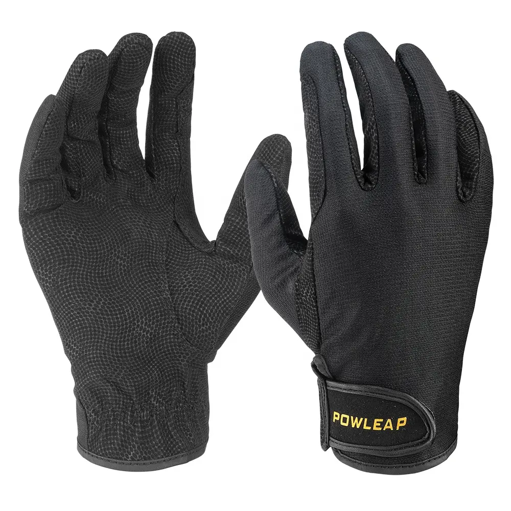 Four-way stretch breathable cycling gloves oem custom logo outdoor durable equestrian gloves horse riding gloves for men women