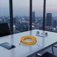 Câble de téléphone perlé à double connecteur Type-C, idéal pour le basketball, le football, le rugby, le tennis, le volleyball, le baseball et les événements sportifs – Vente Flash