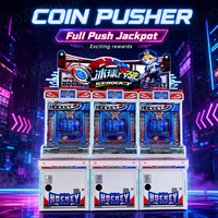 Machines de jeux d'arcade : Distributeur de pièces à bonus, modèle 'Coin Pusher', prix usine, avec médaillon, pour salles d'arcade et parcs à thème