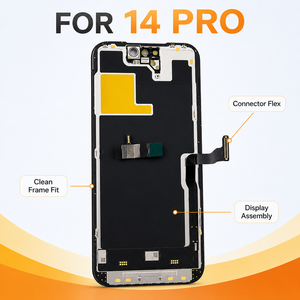 หน้าจอ OLED แบบนุ่มสำหรับ <span class=keywords><strong>iPhone</strong></span> 14 Pro ขนาด 6.1 นิ้ว 120Hz ความสว่างสูง 1000CD+ พร้อม Dynamic Island ระบบสัมผัสแบบดิจิทัล  อะไหล่เปลี่ยน รับประกัน 1 ปี - Product Image 2
