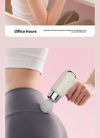 Masseur sans fil OEM à 9 têtes pour la relaxation musculaire, pistolet de massage électrique à vibrations 25W, super mini pistolet de massage pour tissus profonds