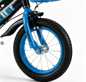 Nouveau vélo haut de gamme pour enfants avec panier de rangement sur la banquette arrière. Le bébé peut rouler avec des roues auxiliaires. - Product Image 5