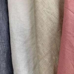 145gsm 14*14 vêtements de couture 100 tissus tropicaux lin naturel pur matériel en gros Stock 100% lin tissu <span class=keywords><strong>français</strong></span> - Product Image 3