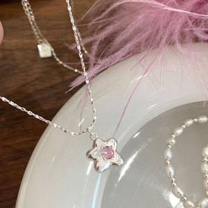 Collier en argent pur S925 Beimu Fulu Gourd, design de niche, nouveau style chinois avec pendentif en forme de gland entièrement serti de diamants - Product Image 2