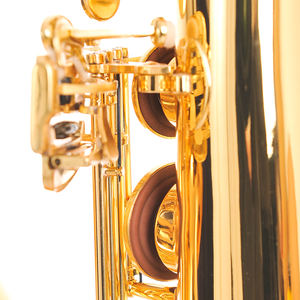 プロ仕様のゴールドラッカー仕上げのB♭調テナーサックス、初心者向けの試験用 - Product Image 4