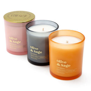 Bougie décorative en verre avec cire naturelle AIKUN, bougie aromathérapeutique, cadeau pour la chambre à coucher, en vrac, pour mariage, fête, personnalisable - Product Image 2