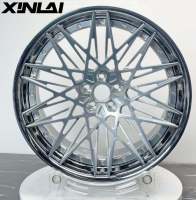 XINLAI nouvelle Offre Spéciale polie profonde Concave profonde lèvre 2 pièces 5x120 5x112 5x114.3 18 19 20 21 22 pouces roues forgées pour voiture de course