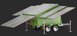 Smart <b>Solar</b> Cctv Light Tower <b>Solar</b> Mobile Customizable <b>Solar</b> <b>Camera</b> Trailer with LFP Battery for Job - Product Image 4