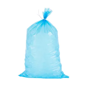 Лидер продаж, прозрачный пластиковый одноразовый мешок для льда с логотипом на заказ, 10 кг