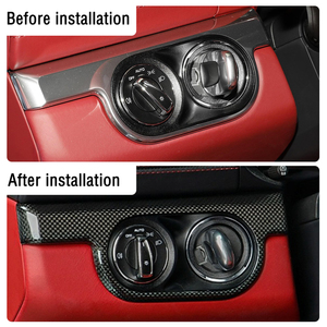 SUNMAX pour <span class=keywords><strong>Porsche</strong></span> 911 <span class=keywords><strong>718</strong></span> Boxster <span class=keywords><strong>Cayman</strong></span> fibre de carbone voiture intérieur Console <span class=keywords><strong>centrale</strong></span> phare panneau de commande couverture garniture pièces - Product Image 6