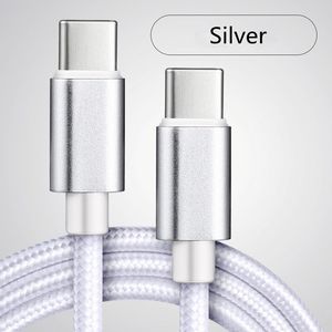 Nylon Braid <b>Fast</b> <b>Charging</b> Data <b>Cable</b> 1M <b>Type</b>-<b>C</b> to <b>Type</b>-<b>C</b> <b>Fast</b> <b>Charging</b> <b>Cable</b> for Phone Tablet - Product Image 4
