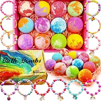 Coffret Cadeau Premium OEM Personnalisé de Jouets Licorne Bio de Luxe, Boules de Bijoux Surprise et Bombes de Bain Effervescentes Éclatantes pour Filles